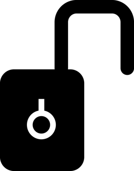 Key lock securities save silhouette icon for decorative background web png