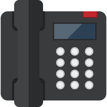 black phone icon, flat design png