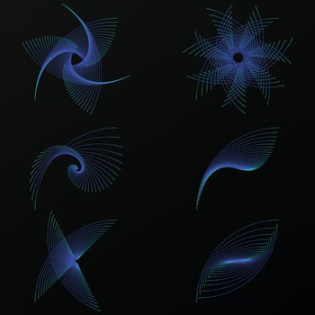 Vector Collection of random wave object
