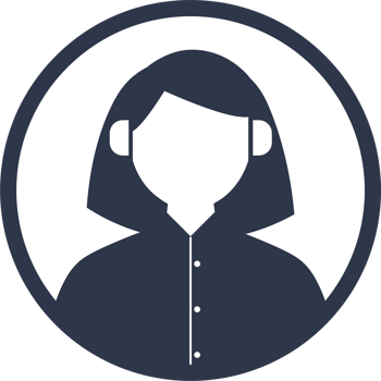 Female user avatar icon in black colors. Person signs illustration. png