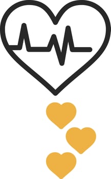 Heart Rate Vector Icon Design