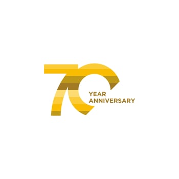 70th Anniversary celebration logo vector