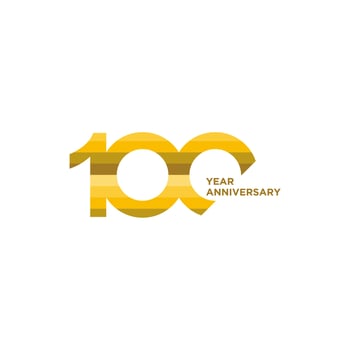 100th Anniversary celebration logo vector