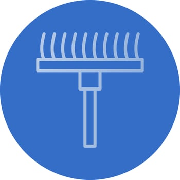 Rake Vector Icon Design