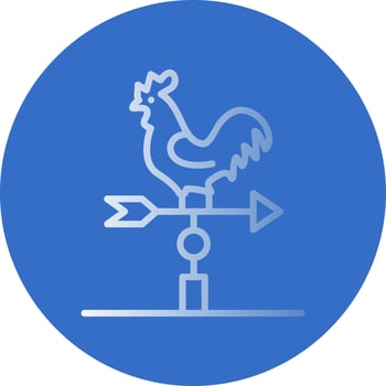 Weather Vane Vector Icon Design