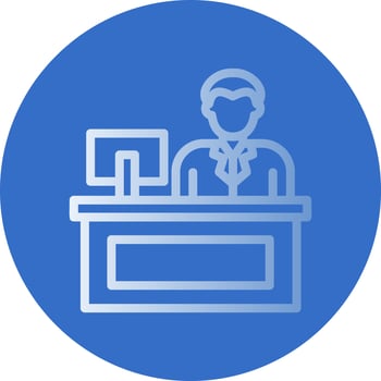 Cashier Vector Icon Design