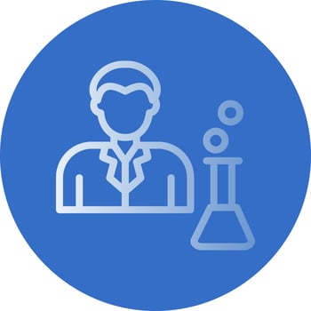 Lab Technician Vector Icon Design