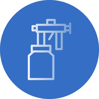 Spray Paint Gun Vector Icon Design