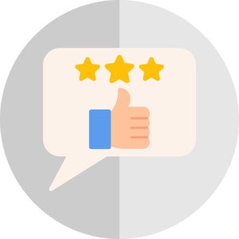 Good Feedback Vector Icon Design