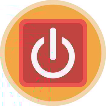 Power Button Vector Icon Design