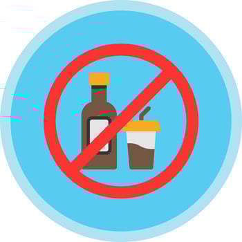 No Drink Vector Icon Design