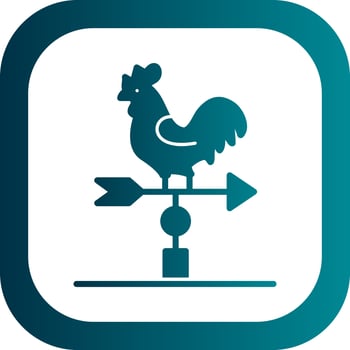 Weather Vane Vector Icon Design