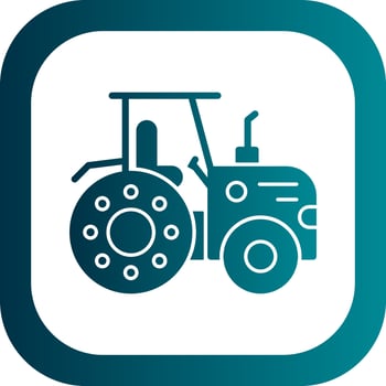 Tractor Vector Icon Design