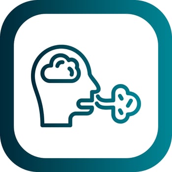 Inhale Vector Icon Design