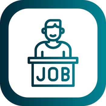 Job Vector Icon Design