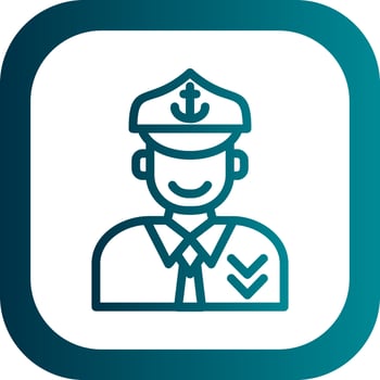 Captain Vector Icon Design