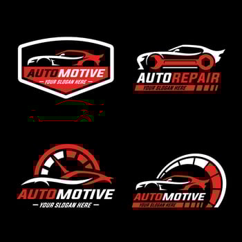 automotive compilation logo vector