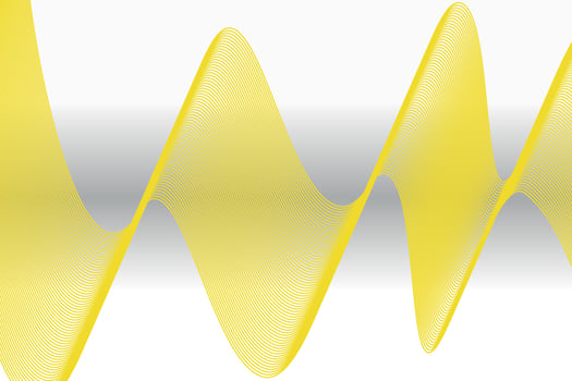 abstract yellow gradient wave on black and white gradient background suitable for landing page and desktop background. gluid backgroun. 3d vector
