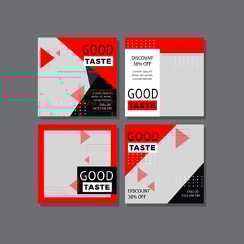 chicken food instragram post design or promotional Restaurant fast food online story template vector