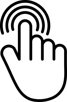 Hand Click Button Decoration Elements. png