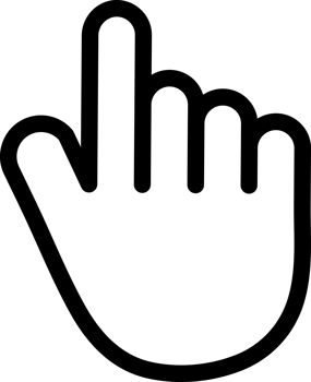 Hand Click Button Decoration Elements. png