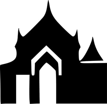 vector illustration of temple shape