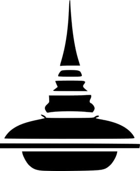 vector illustration of temple shape