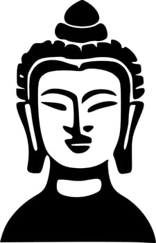 vector illustration of buddha shape