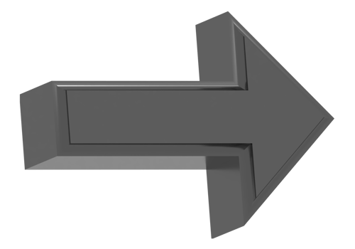 3d black arrow icon png