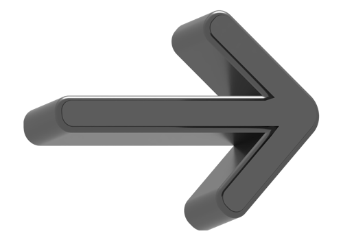 3d black arrow icon png