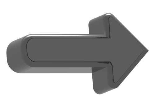 3d black arrow icon png