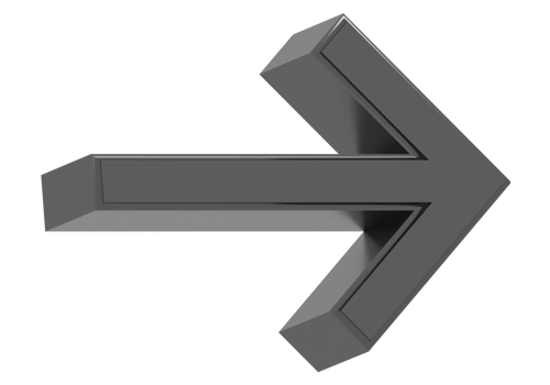 3d black arrow icon png