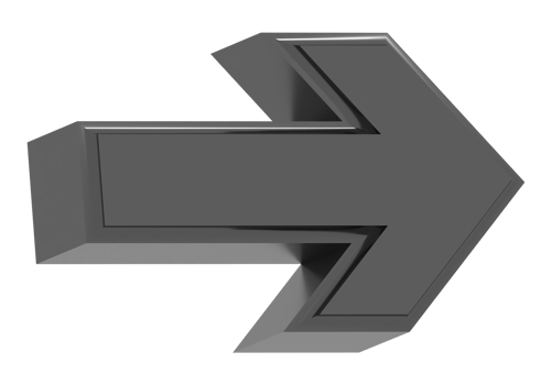 3d black arrow icon png