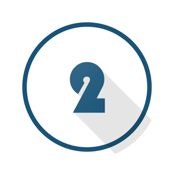 Bullet with number 2 png