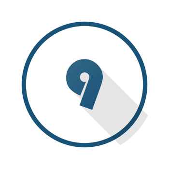Bullet with number 9 png