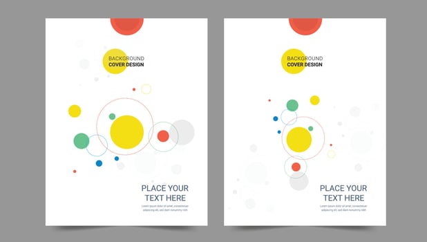 Cover template flyer design vector background