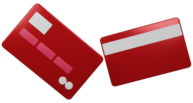 Credit card, 3d render illustration. png