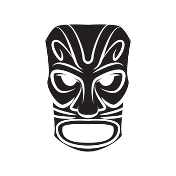 Totem Mask black symbol illustration vector