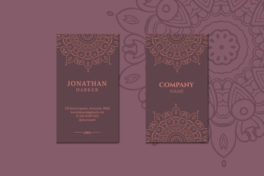 antique retro vintage business card vector