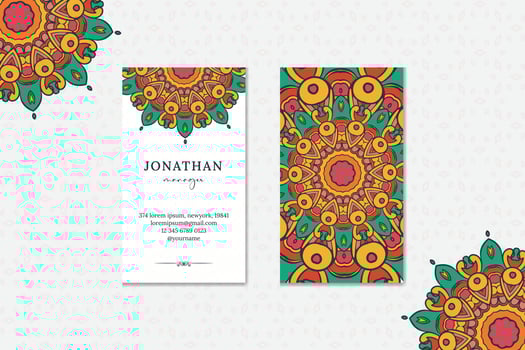 vintage company business card vector