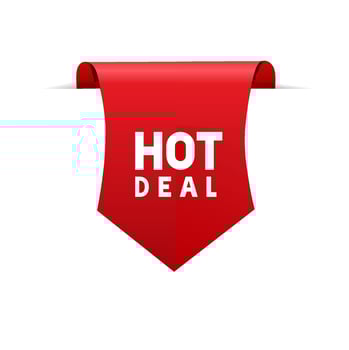 Hot deal banner. Icon hot deal. discount, promo, poster. Modern vector. vector