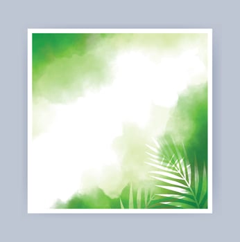 Colored paper made with watercolor paint with palm leaf texture vector