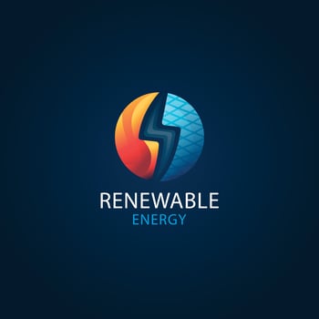 renewable energy logo template design vector