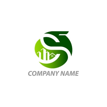 Real Estate Logo Template. Nature Concept. Vector Illustrator