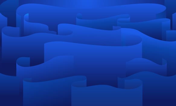 Abstract Wave Maze in Subtle Blue Gradient Color Background vector