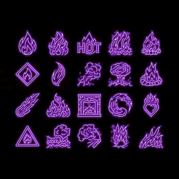 folder paper business file empty neon glow icon illustration vector