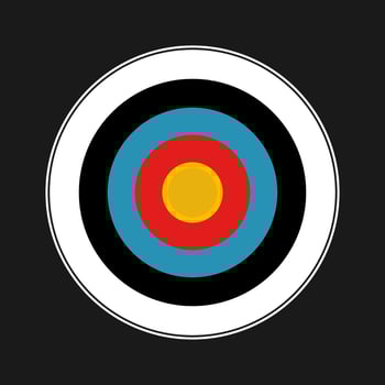 bulleye or target illustration in vector