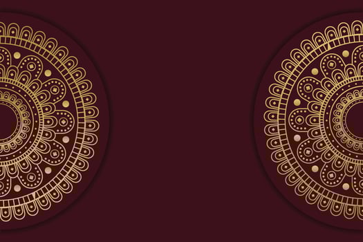 Luxury mandala background with golden Arabic pattern Islamic style. vector