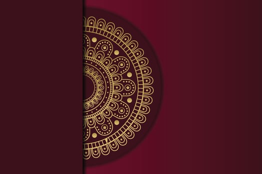 Luxury mandala background with golden Arabic pattern Islamic style. vector