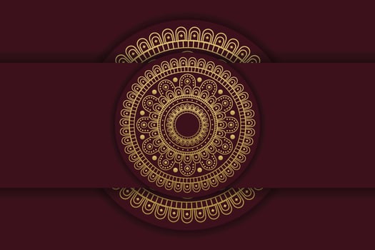 Luxury mandala background with golden Arabic pattern Islamic style. vector